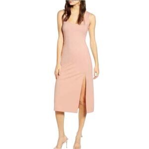 *NWOT Leith Scoop Neck Midi Dress in Pink Smoke – Sz XS